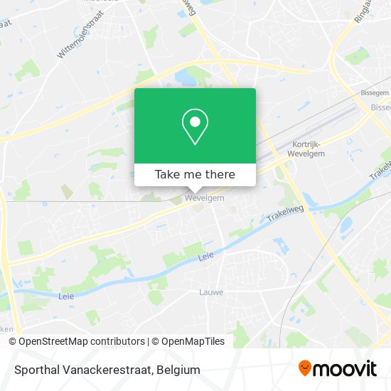 Sporthal Vanackerestraat map