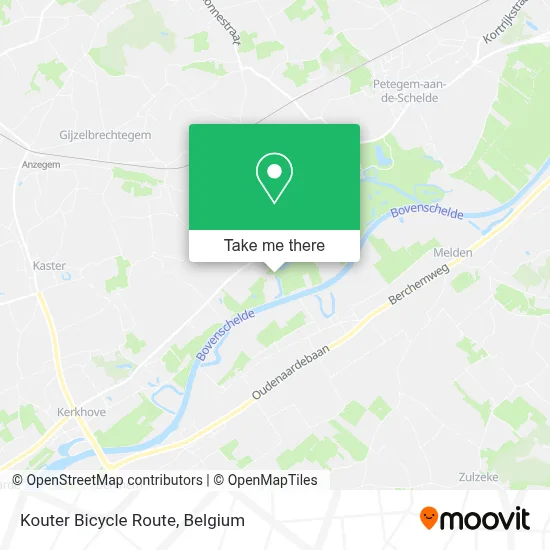 Kouter Bicycle Route map