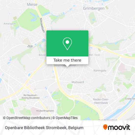 Openbare Bibliotheek Strombeek map