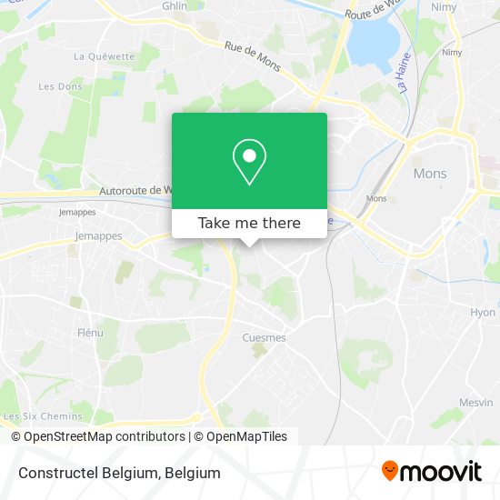 Constructel Belgium map