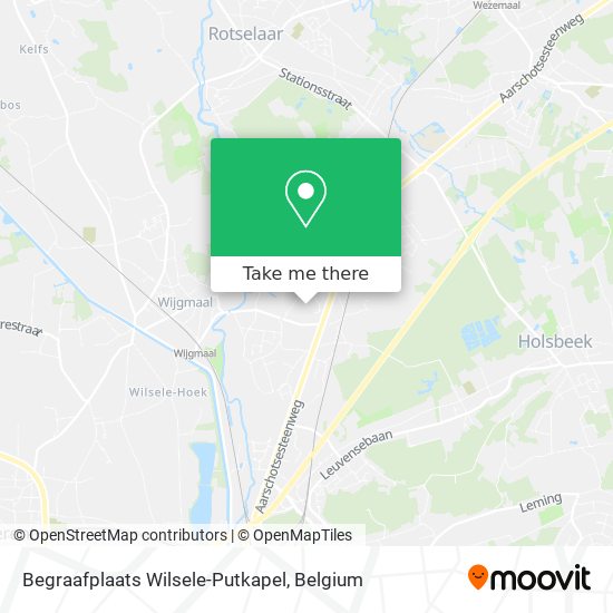 Begraafplaats Wilsele-Putkapel plan