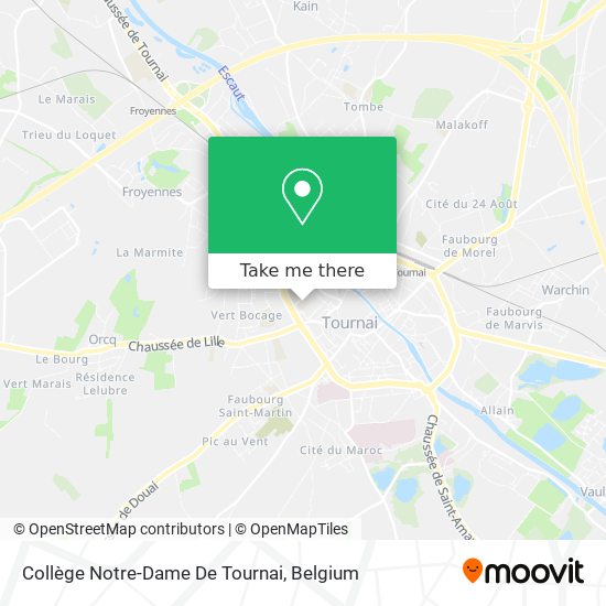 Collège Notre-Dame De Tournai map