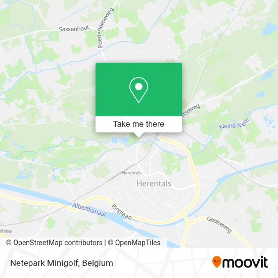 Netepark Minigolf map