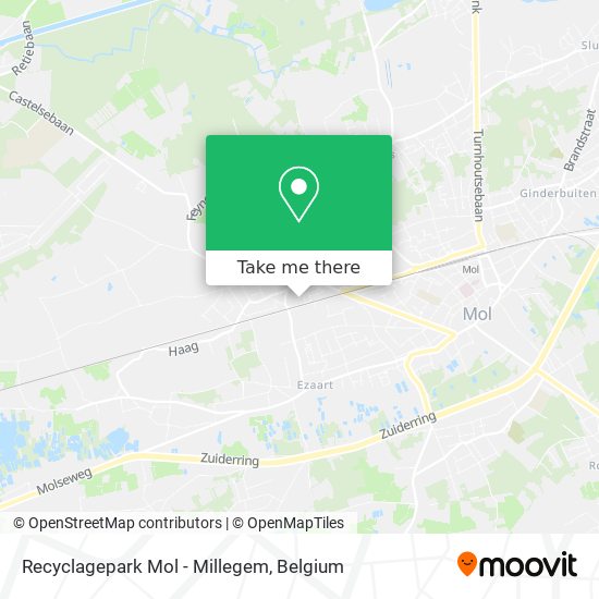 Recyclagepark Mol - Millegem map