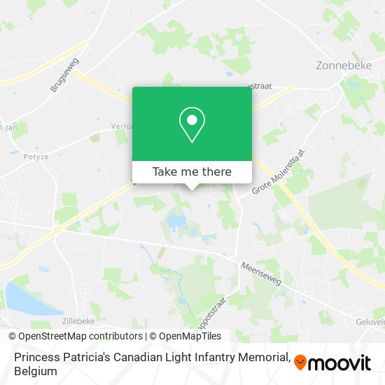 Princess Patricia's Canadian Light Infantry Memorial map