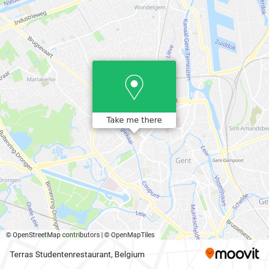 Terras Studentenrestaurant map