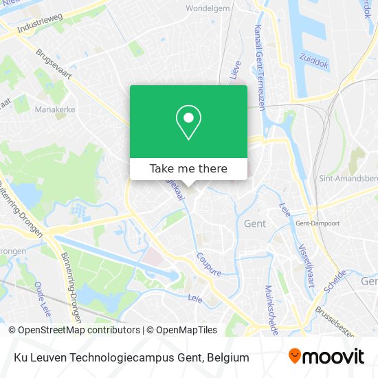 Ku Leuven Technologiecampus Gent map