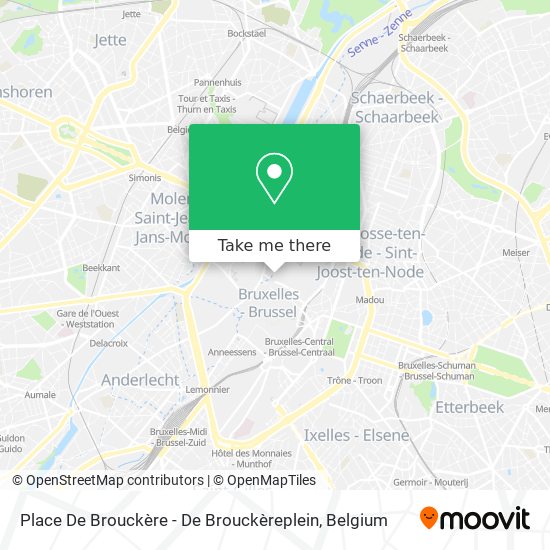 Place De Brouckère - De Brouckèreplein map