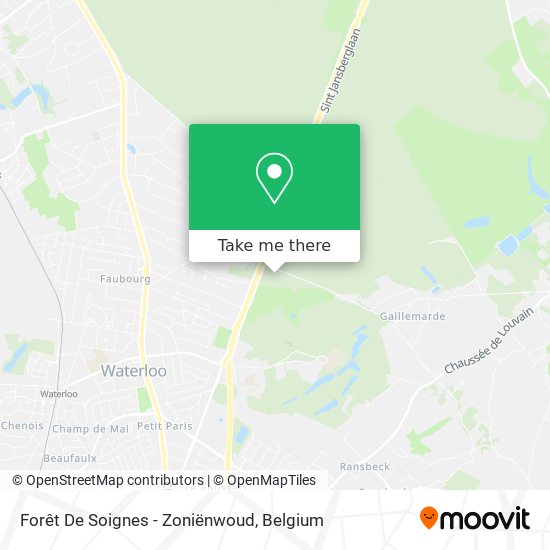 Forêt De Soignes - Zoniënwoud map