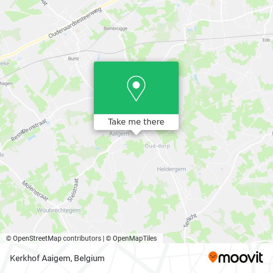 Kerkhof Aaigem map