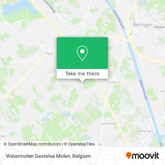 Watermolen Gestelse Molen map