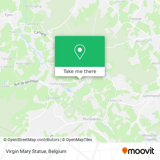 Virgin Mary Statue map