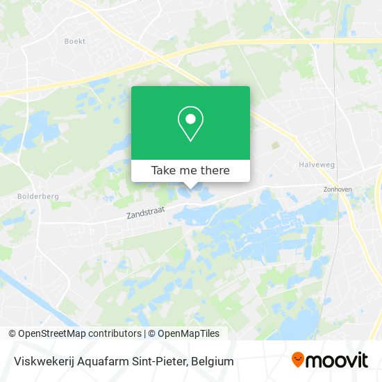 Viskwekerij Aquafarm Sint-Pieter map