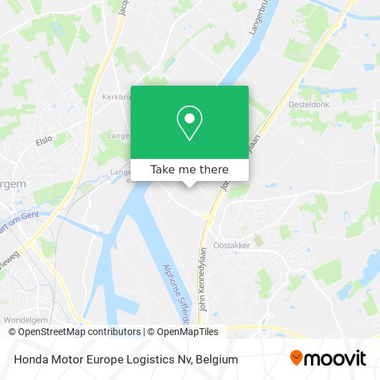Honda Motor Europe Logistics Nv map