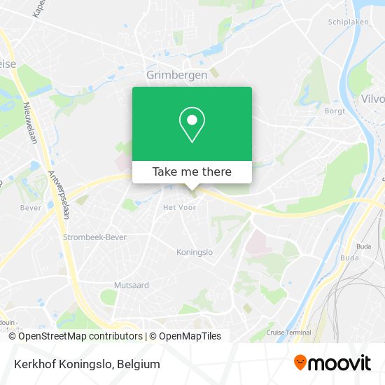 Kerkhof Koningslo map