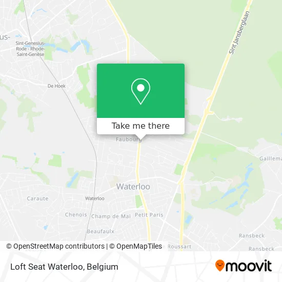Loft Seat Waterloo map