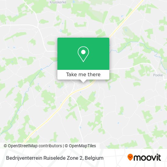 Bedrijventerrein Ruiselede Zone 2 map