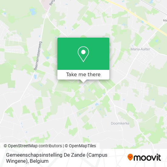 Gemeenschapsinstelling De Zande (Campus Wingene) map