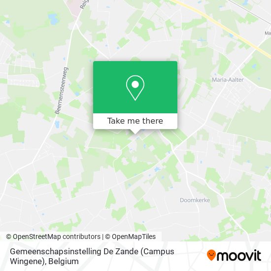 Gemeenschapsinstelling De Zande (Campus Wingene) plan