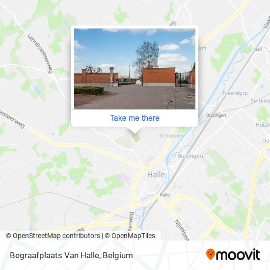 Begraafplaats Van Halle map