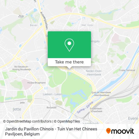 Jardin du Pavillon Chinois - Tuin Van Het Chinees Paviljoen map