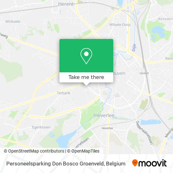 Personeelsparking Don Bosco Groenveld map