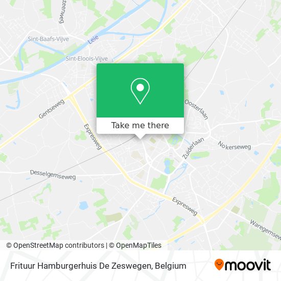 Frituur Hamburgerhuis De Zeswegen map