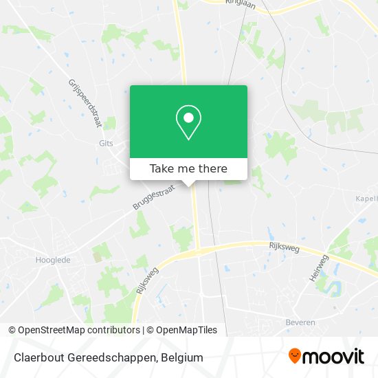 Claerbout Gereedschappen map