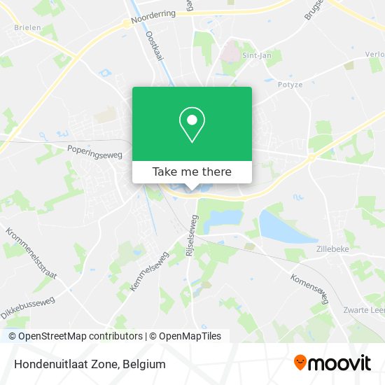 Hondenuitlaat Zone plan