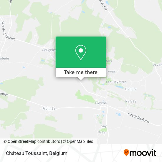 Château Toussaint map