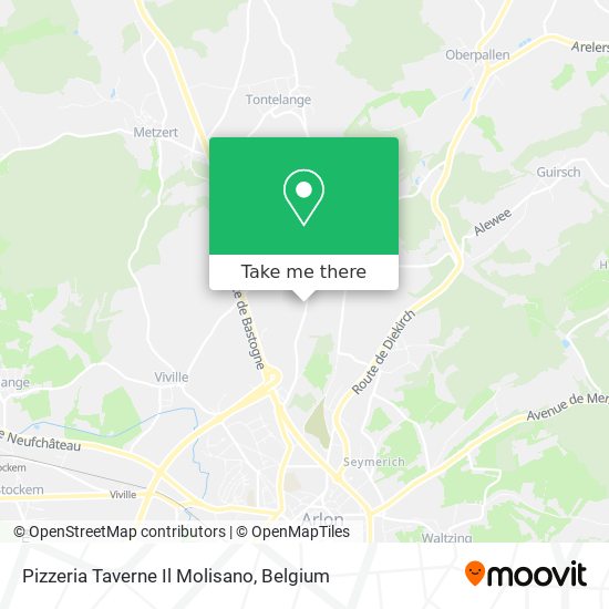 Pizzeria Taverne Il Molisano map