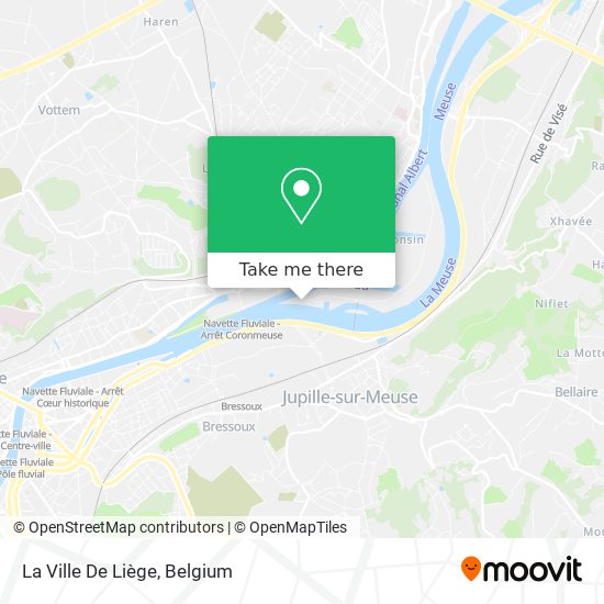 La Ville De Liège map