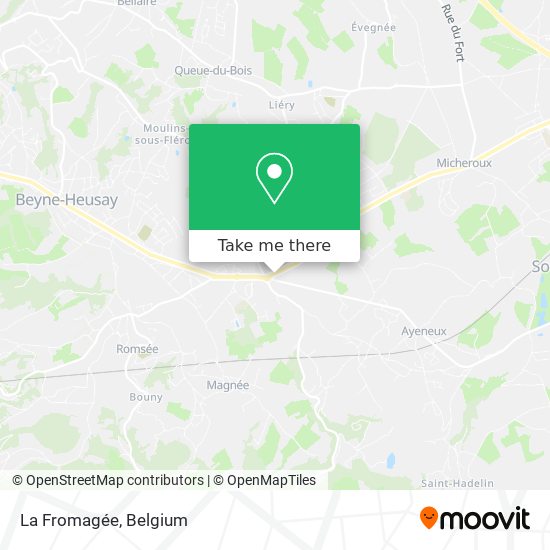 La Fromagée map