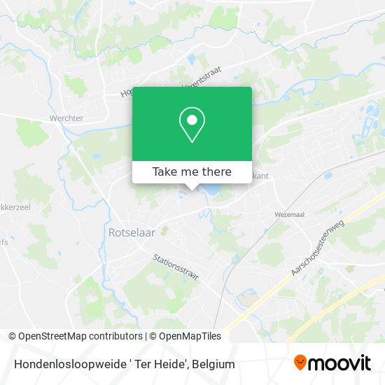 Hondenlosloopweide ' Ter Heide' plan