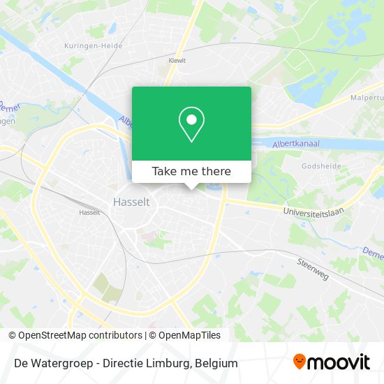 De Watergroep - Directie Limburg map