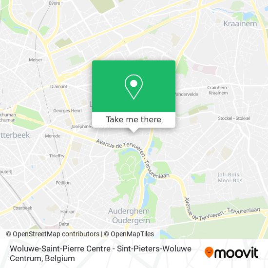 Woluwe-Saint-Pierre Centre - Sint-Pieters-Woluwe Centrum plan