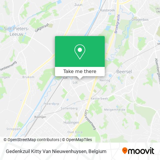 Gedenkzuil Kitty Van Nieuwenhuysen plan
