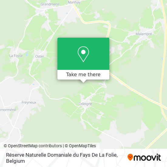 Réserve Naturelle Domaniale du Fays De La Folie plan