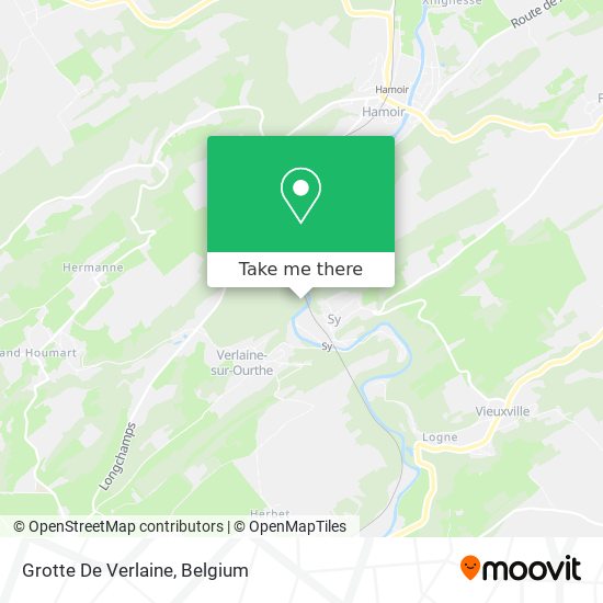 Grotte De Verlaine map