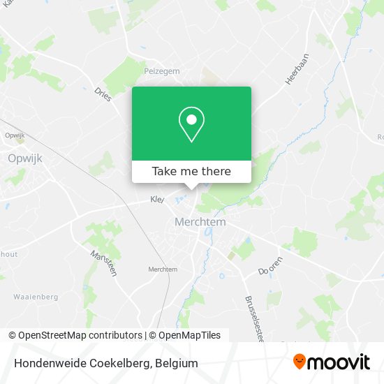 Hondenweide Coekelberg map