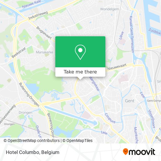 Hotel Columbo map