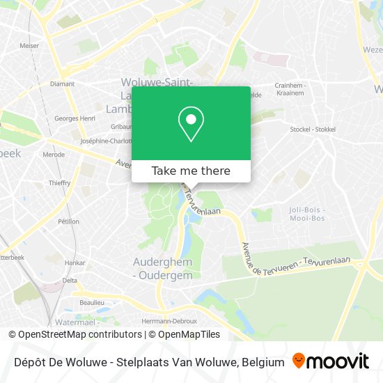 Dépôt De Woluwe - Stelplaats Van Woluwe plan
