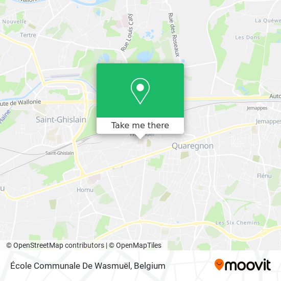 École Communale De Wasmuël map
