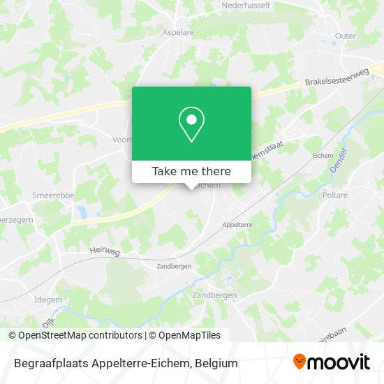 Begraafplaats Appelterre-Eichem map