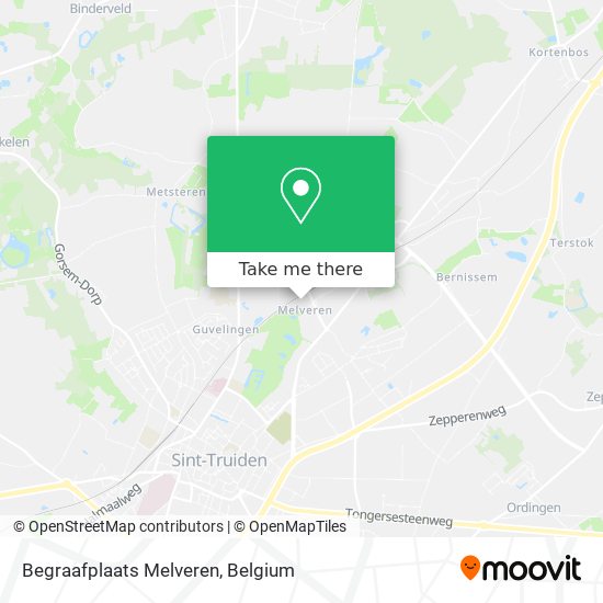 Begraafplaats Melveren map