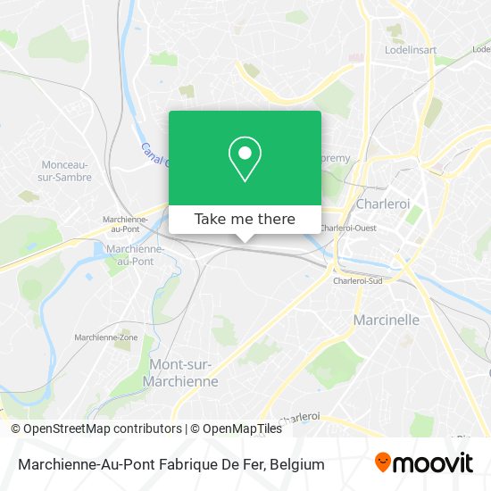Marchienne-Au-Pont Fabrique De Fer map