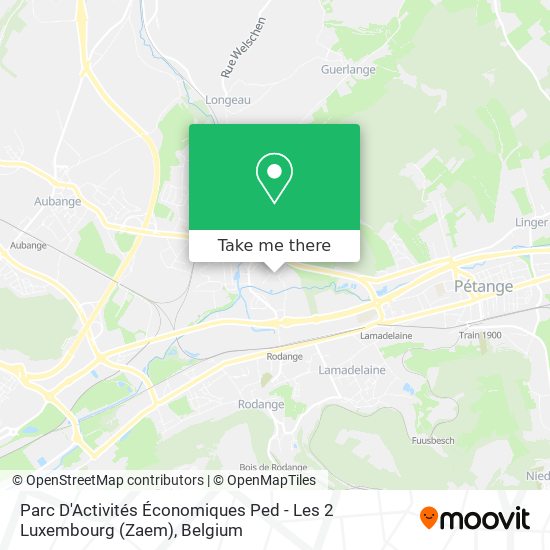 Parc D'Activités Économiques Ped - Les 2 Luxembourg (Zaem) plan