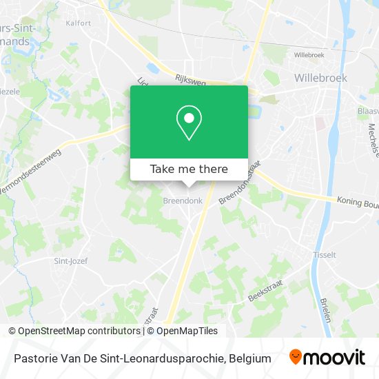 Pastorie Van De Sint-Leonardusparochie map