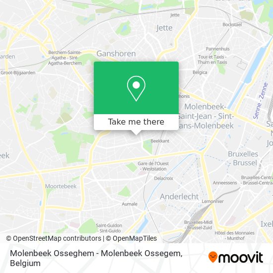 Molenbeek Osseghem - Molenbeek Ossegem map