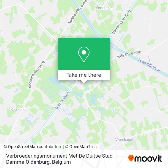 Verbroederingsmonument Met De Duitse Stad Damme-Oldenburg plan